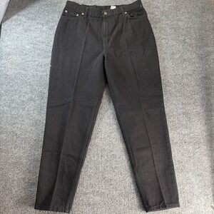 Levis 522 Jeans Womens 18 Black Tapered Fit Red Tab 100% Cotton Denim NWT